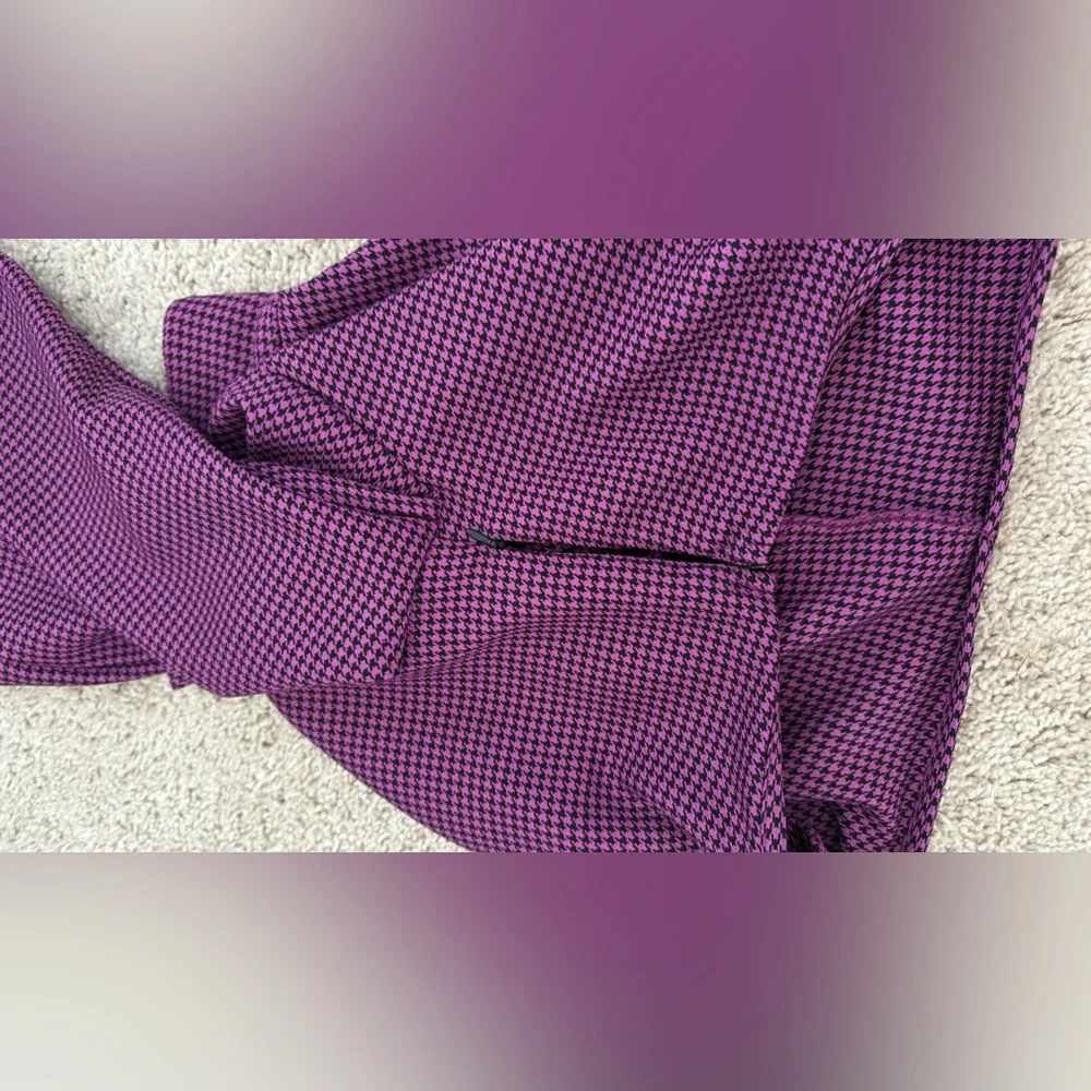 Zara Pink and Black Houndstooth Blazer - Picture 4 of 5